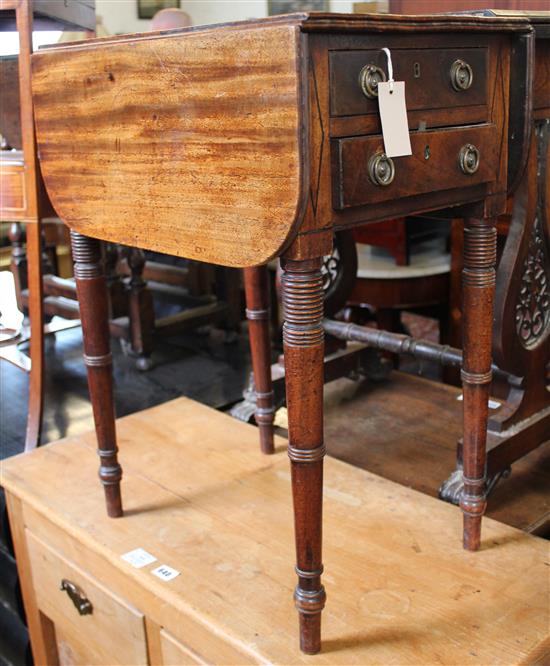 Regency mahogany Pembroke work table